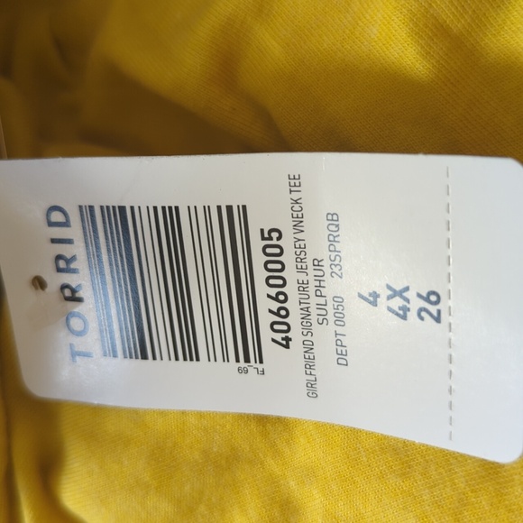 Torrid Girlfriend Signature Jersey V-Neck Tee 4X - Picture 16 of 16